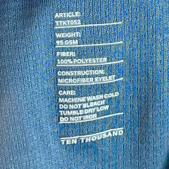 NWOT Ten Thousand Athletic Fitted Long Sleeve Shirt Top Men’s XXL - Picture 5 of 9